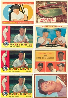 1960-1962 Topps Mickey Mantle Collection (9)